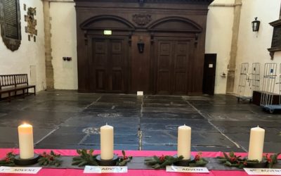 Christmas Spirit In Grote or St-Bavo Kerk Haarlem