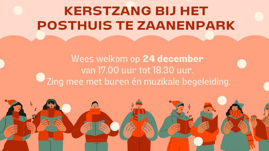 Kerstzang bij Posthuis Zaanenpark
