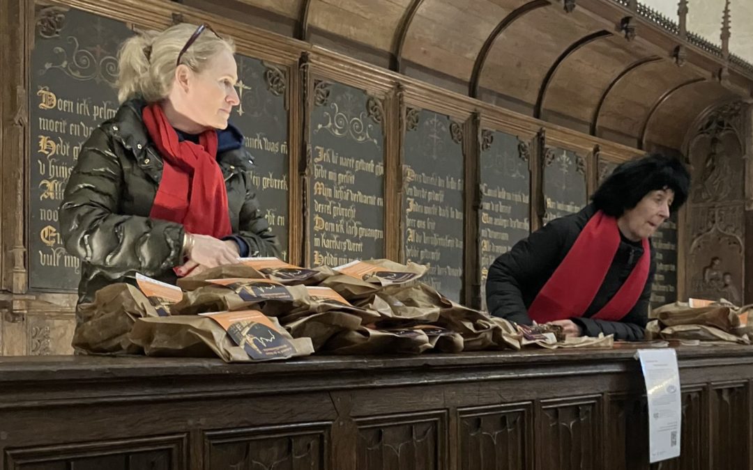 Broodbankactie Grote kerk of St. Bavokerk Haarlem