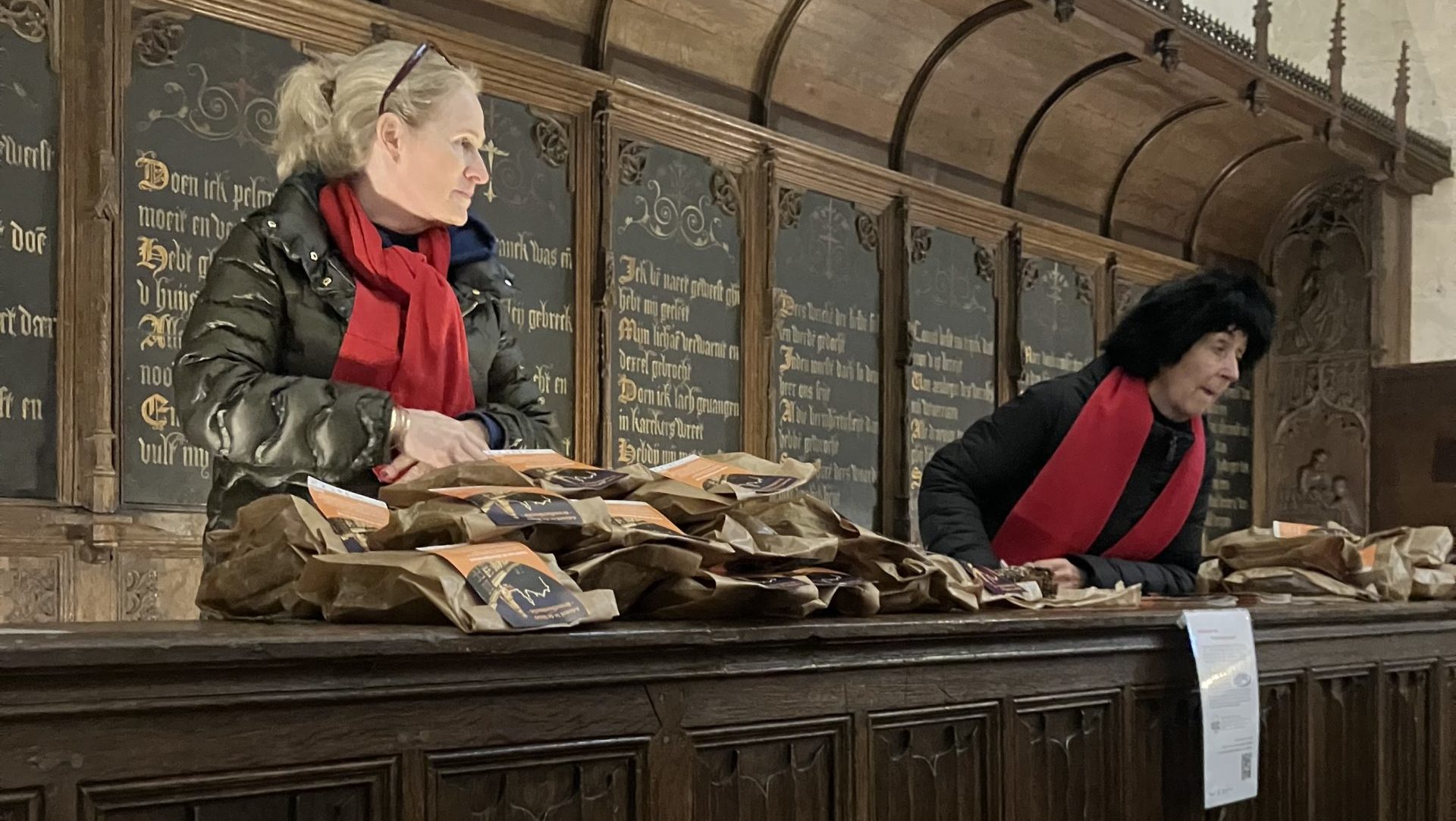 Broodbankactie Grote kerk of St. Bavokerk Haarlem